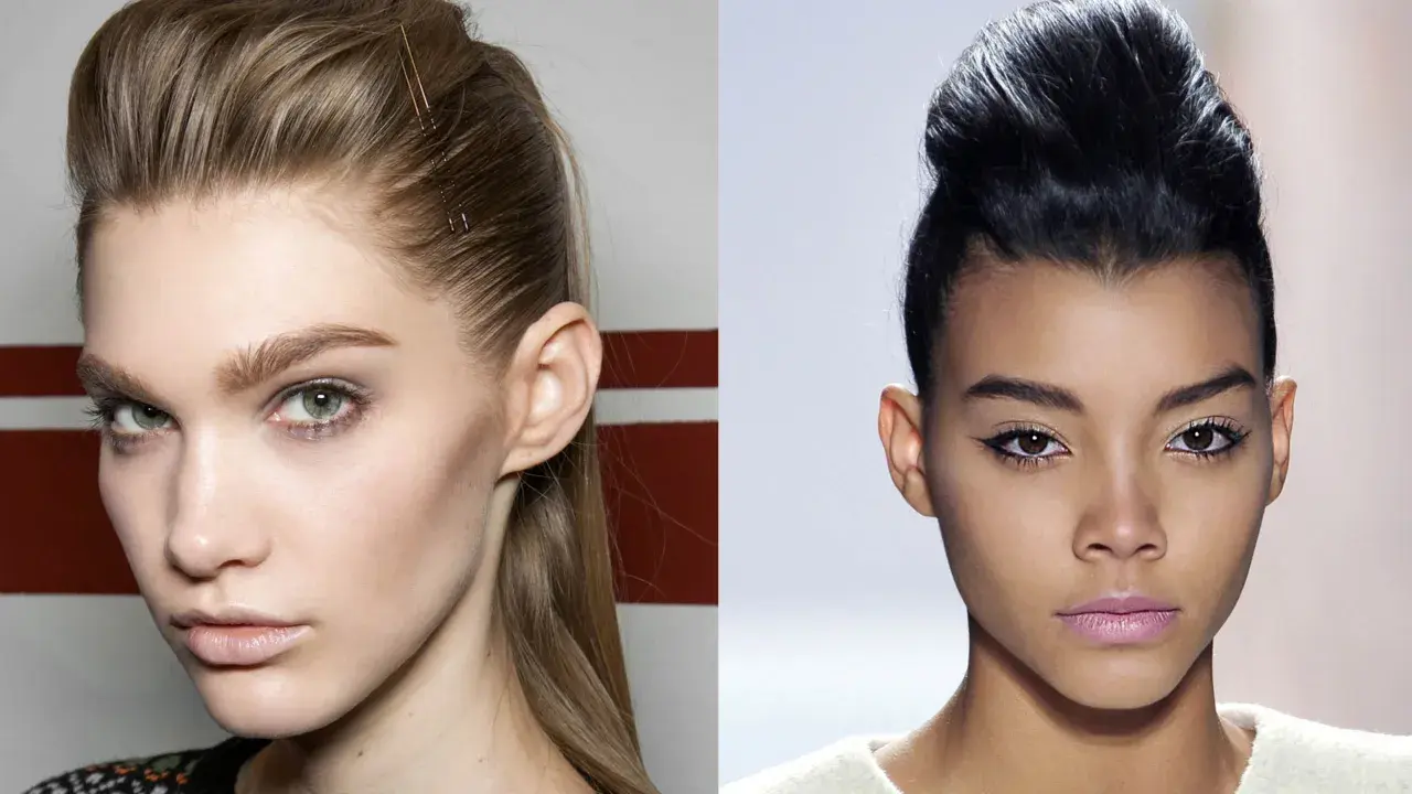 Chignon décoiffé sur cheveux fins, avec des épingles discrètes. Le look est moderne et chic.