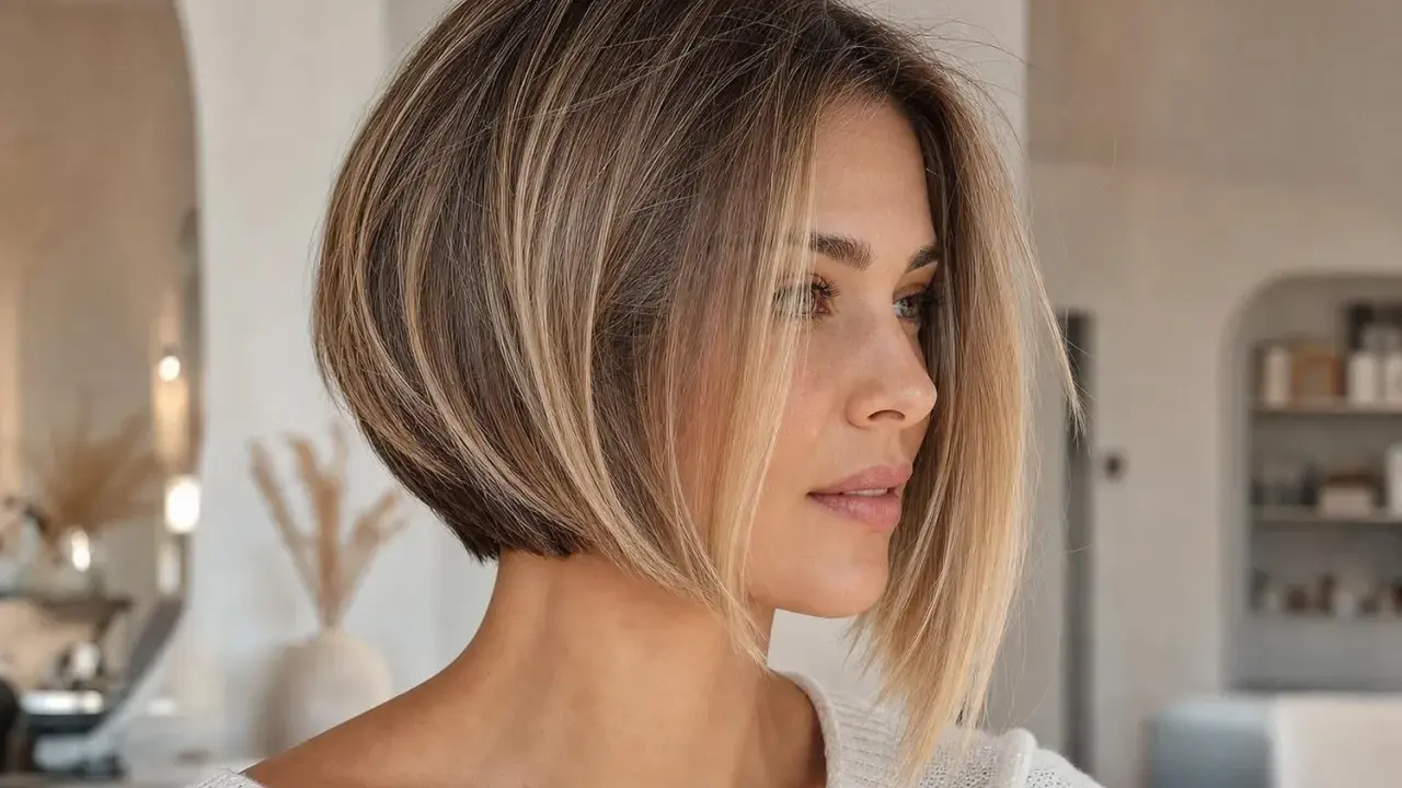 Carré destructuré cheveux fins, un style moderne et aérien qui donne du volume.