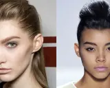 Chignon décoiffé sur cheveux fins, avec des épingles discrètes. Le look est moderne et chic.