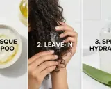 Étapes pour des cheveux hydratés : masque pré-poo, leave-in et spray. Le gel d'aloe vera est idéal pour l'utilisation gel aloe vera cheveux.