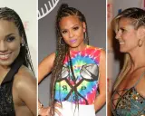 Trois femmes arborent des coiffures avec une tresse plaquée. Alicia Keys, Christina Milian et Heidi Klum montrent différentes variations de ce style.