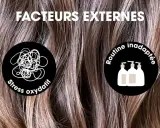 Facteurs externes affectant la **vitesse pousse cheveux** : stress oxydatif et routine inadaptée.