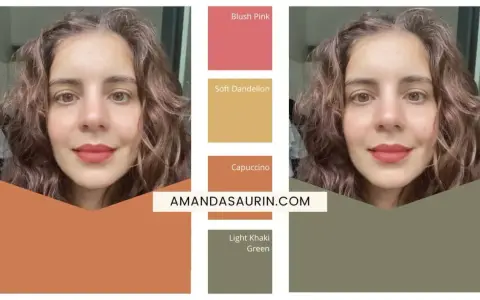 Quelle couleur de cheveux pour une brune au teint clair ? Ce visuel propose des teintes comme le blush pink, le soft dandelion et le capuccino.