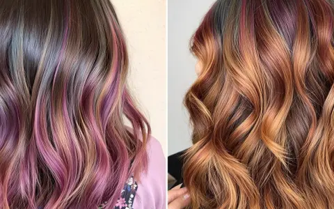 Chevelures ondulées aux reflets roses et cuivrés. La technique balayage sublime ces mèches, mais combien de temps entre 2 balayages pour un tel résultat ?