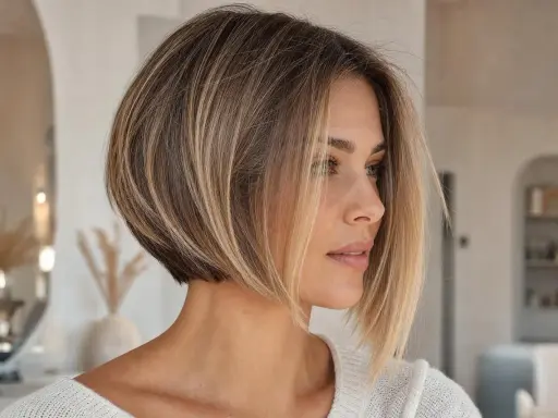 Carré destructuré cheveux fins, un style moderne et aérien qui donne du volume.