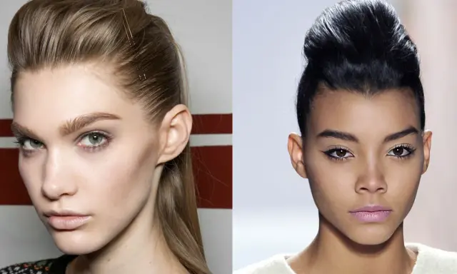 Chignon décoiffé sur cheveux fins, avec des épingles discrètes. Le look est moderne et chic.