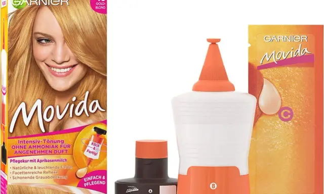 Boîte de coloration Garnier Movida 10 Blond Doré. Avis sur ce shampoing colorant : facile, sans ammoniaque, pour une couleur naturelle et des reflets lumineux.